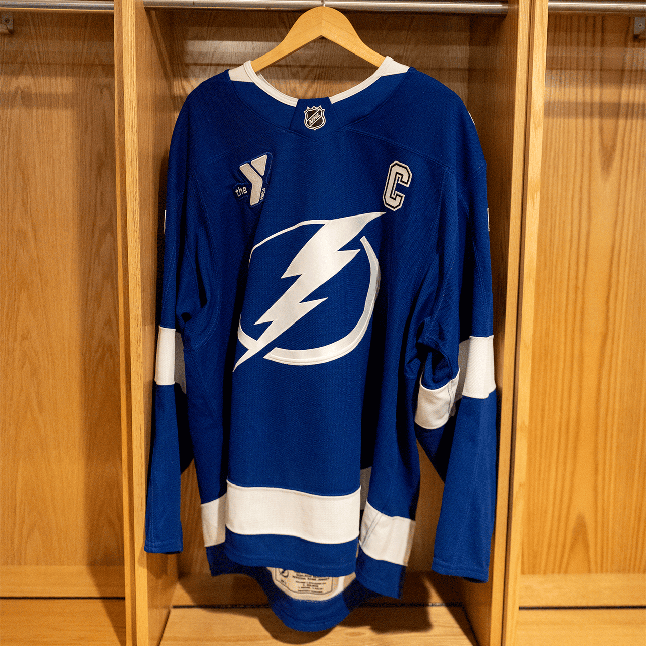 #77 Victor Hedman Tampa Bay Lightning Game Worn Jersey 2024-2025 Blue Home Set 1 (Size 58+)
