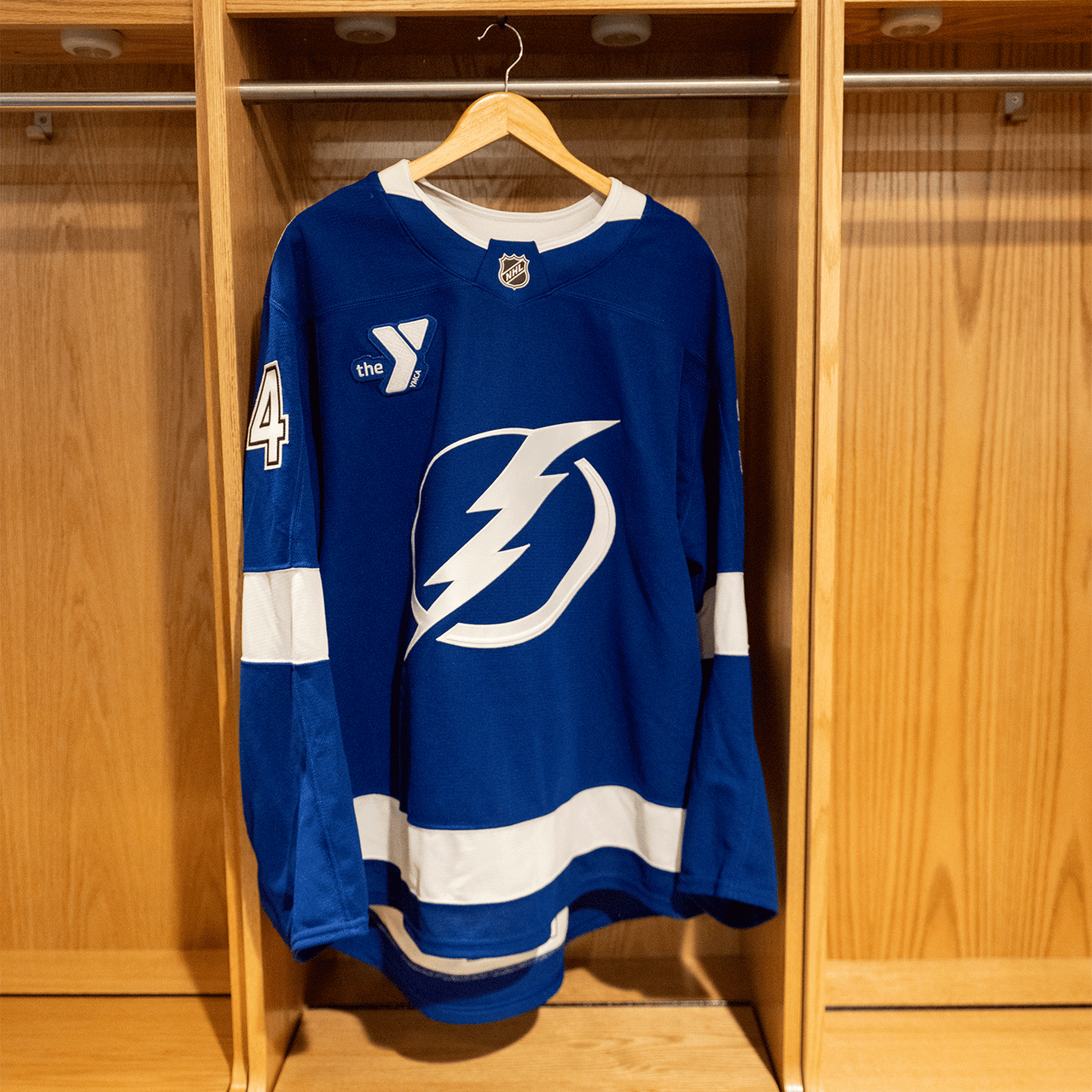#34 Kessy Tampa Bay Lightning Game Issued Jersey 2024-2025 Blue Home Set 1 (Size 58)