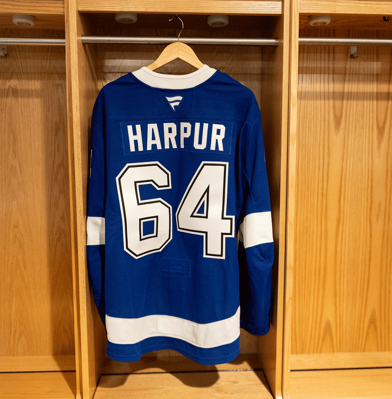 #64 Harpur Tampa Bay Lightning Game Issued Jersey 2024-2025 Blue Home Set 1 (Size 58)