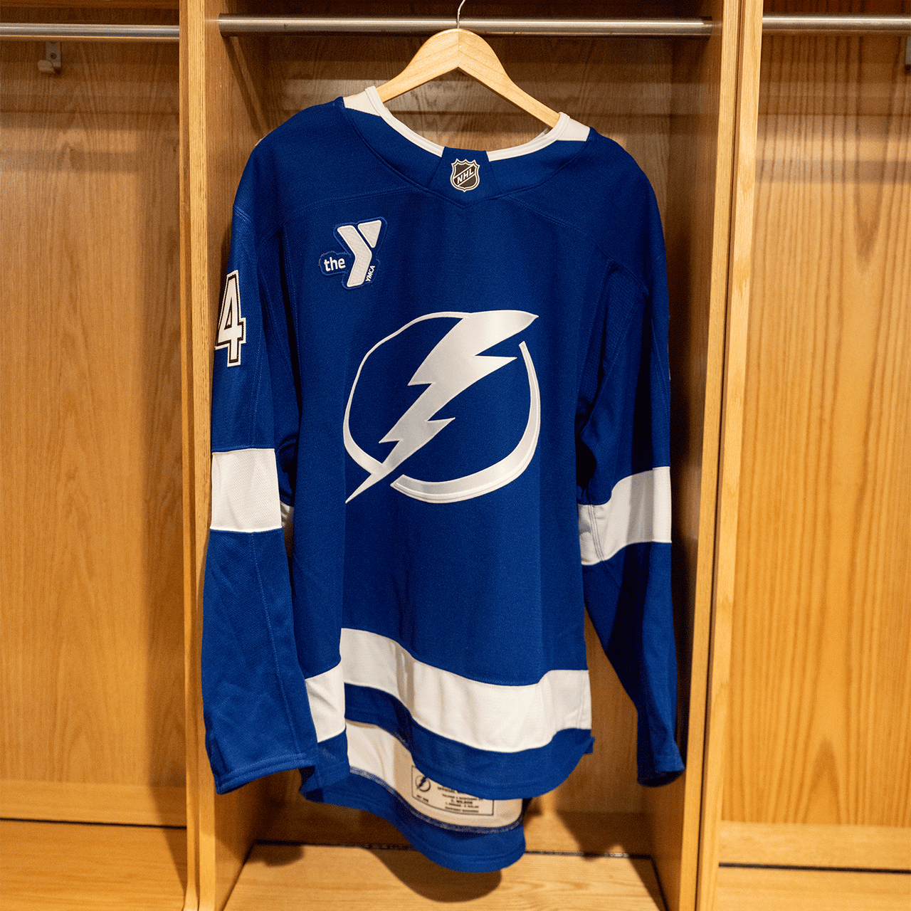 #64 Harpur Tampa Bay Lightning Game Issued Jersey 2024-2025 Blue Home Set 1 (Size 58)