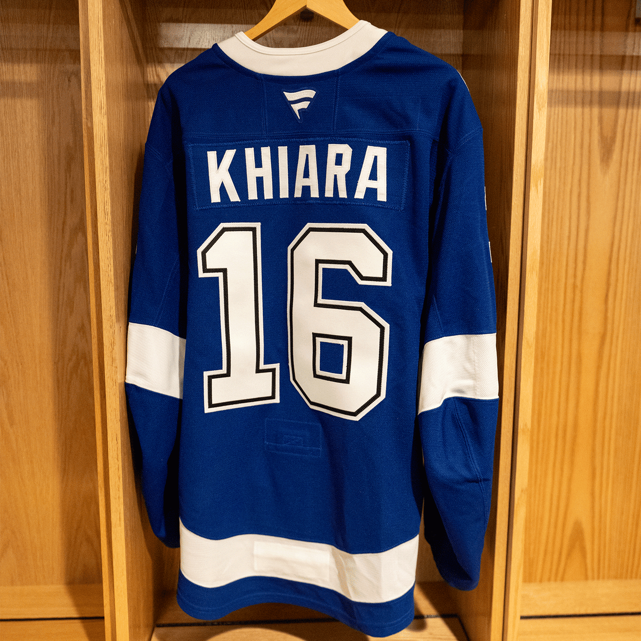 #16 Khaira Tampa Bay Lightning Game Issued Jersey 2024-2025 Blue Home Set 1 (Size 58)