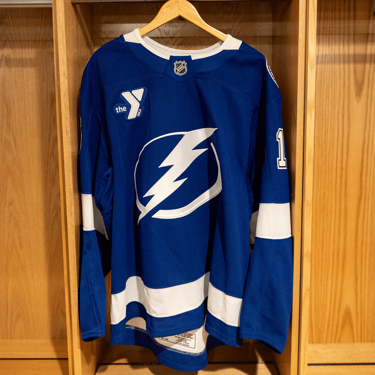 #16 Khaira Tampa Bay Lightning Game Issued Jersey 2024-2025 Blue Home Set 1 (Size 58)