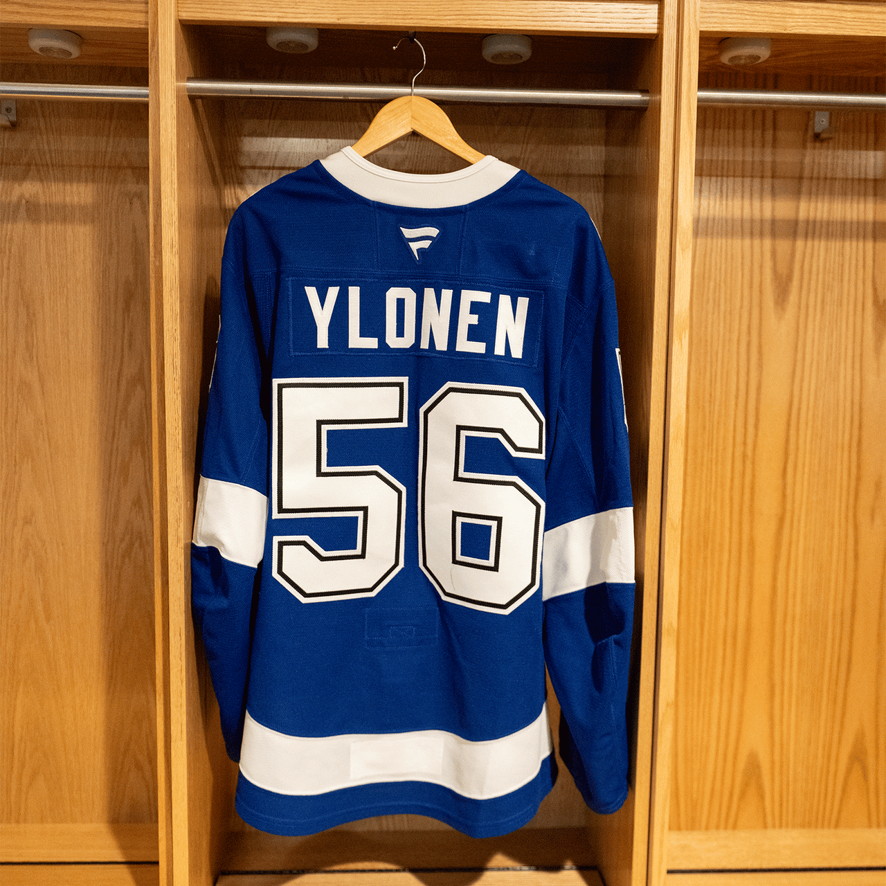 #56 Ylonen Tampa Bay Lightning Game Worn Jersey 2024-2025 Blue Home Set 1 (Size 56)