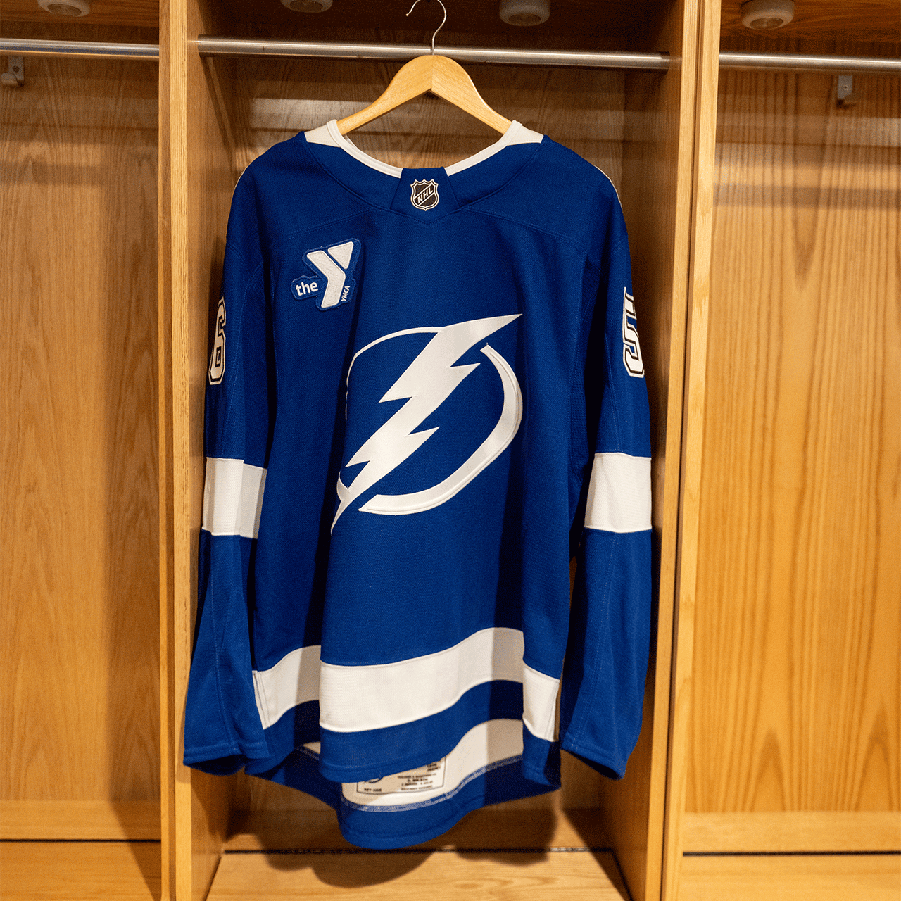 #56 Ylonen Tampa Bay Lightning Game Worn Jersey 2024-2025 Blue Home Set 1 (Size 56)