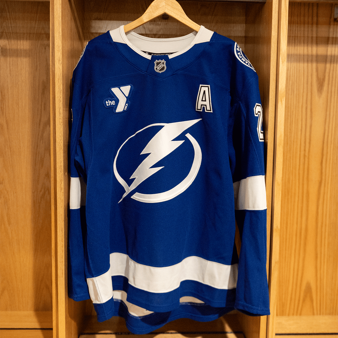 #27 Ryan McDonagh Tampa Bay Lightning Game Worn Jersey 2024-2025 Blue Home Set 1 (Size 58)