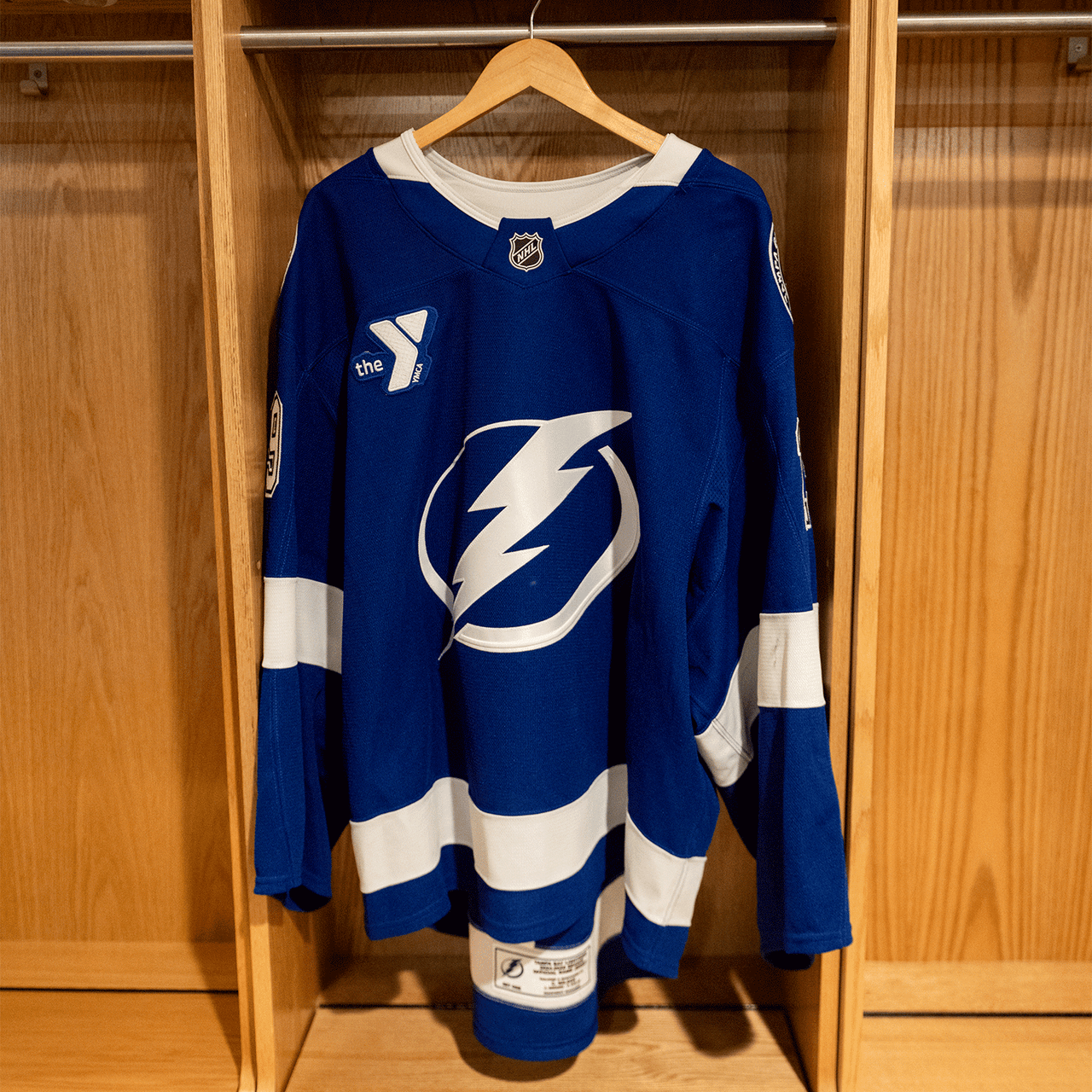 #29 Fanti Tampa Bay Lightning Game Worn Jersey 2024-2025 Blue Home Set 1 (Size 58G)