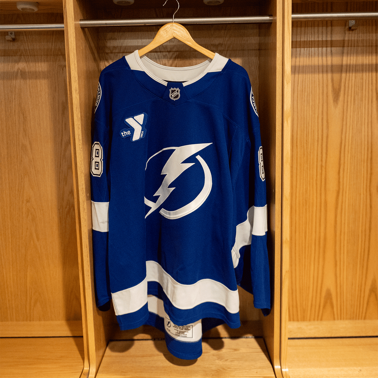 #88 Andrei Vasilevskiy Tampa Bay Lightning Game Worn Jersey 2024-2025 Blue Home Set 1 (Size 58G+)