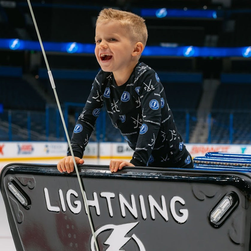 Kids Tampa Bay Lightning Emerson and Friends Classic Bamboo Long Sleeve Pajama Pants Set