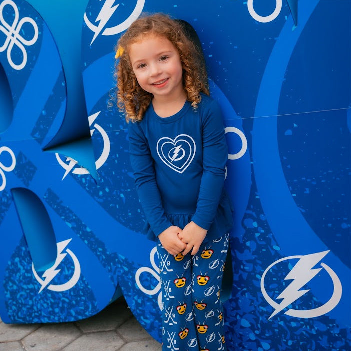 Kids Tampa Bay Lightning Emerson and Friends Thunderbug Flare Pants Set