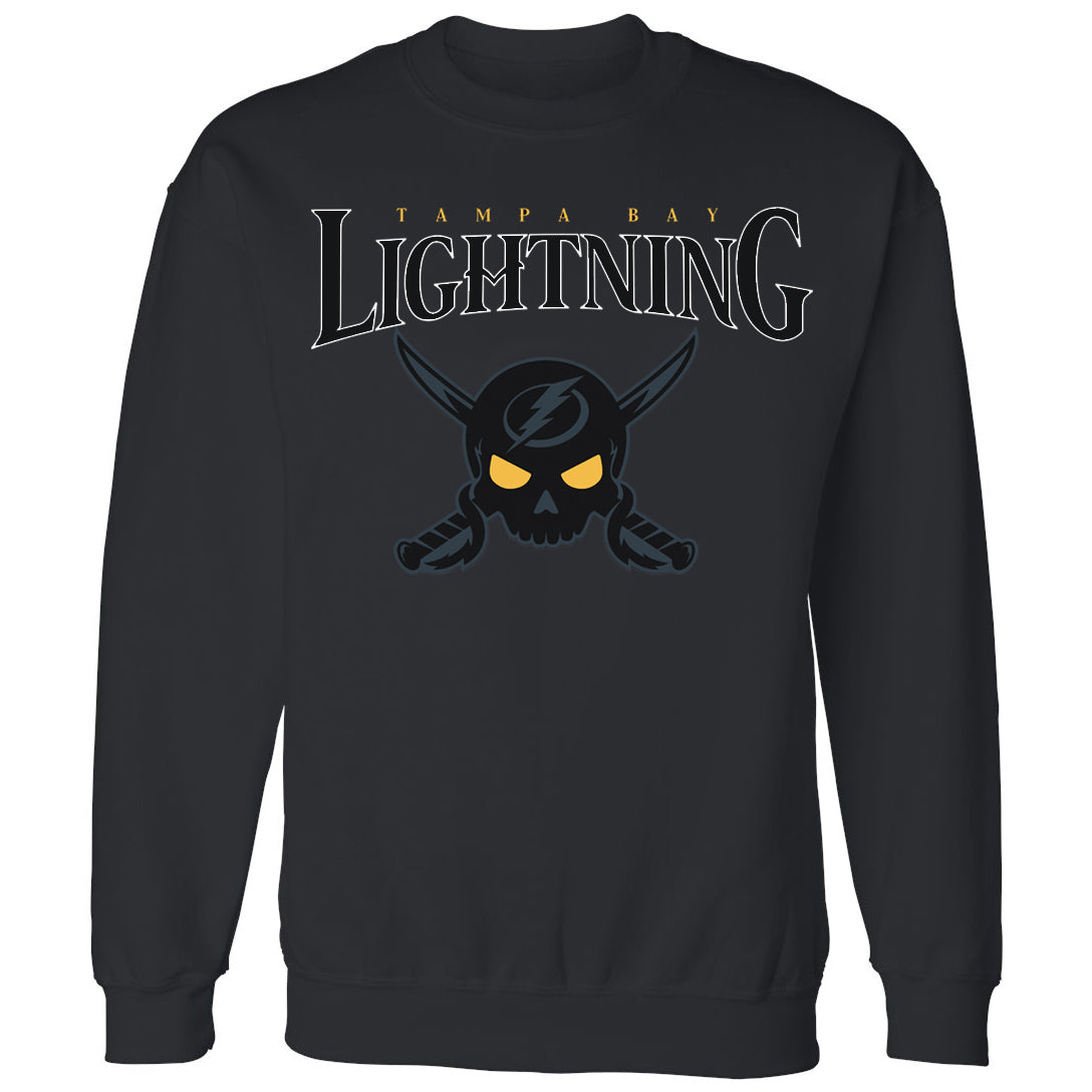 Tampa Bay Lightning Gasparilla Black Crewneck Sweatshirt