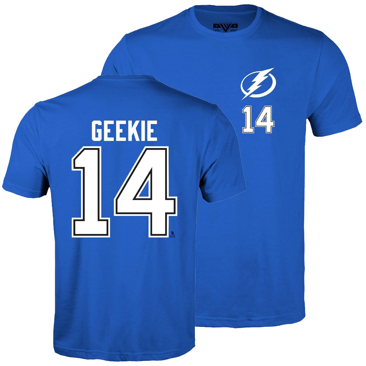 Tampa Bay Lightning Levelwear Conor Geekie Blue Name & Number Tee