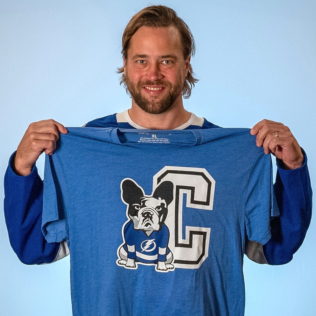 Tampa Bay Lightning Harry Hedman with Captain's "C" Tri-blend Tee