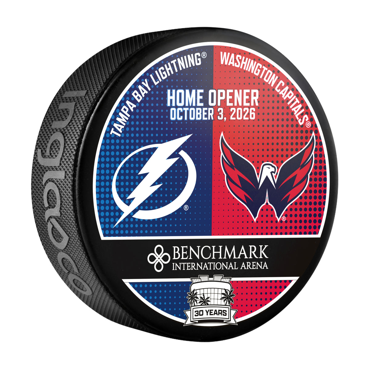 Tampa Bay Lightning Double-Sided Limited Edition 2026 Home Opener Puck