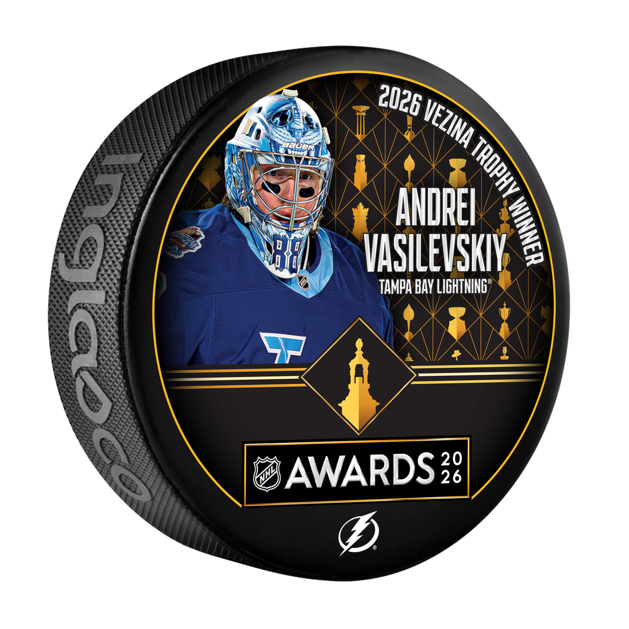 Tampa Bay Lightning Andrei Vasilevskiy 2026 Vezina Trophy Limited Edition Puck