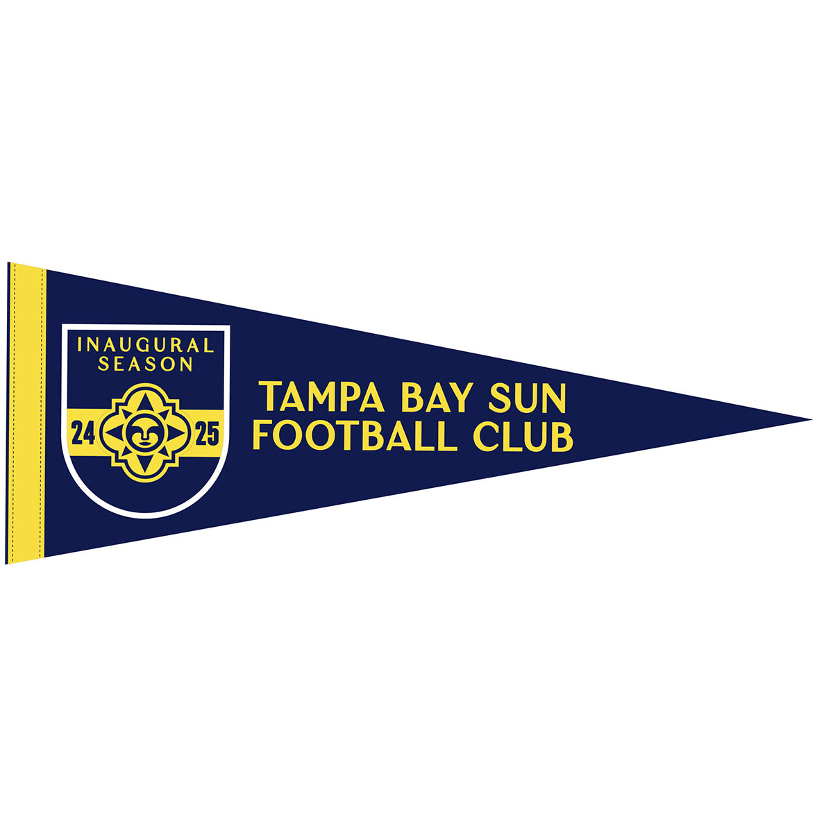 Tampa Bay Sun FC Inaugural Season Premium Felt Pennant