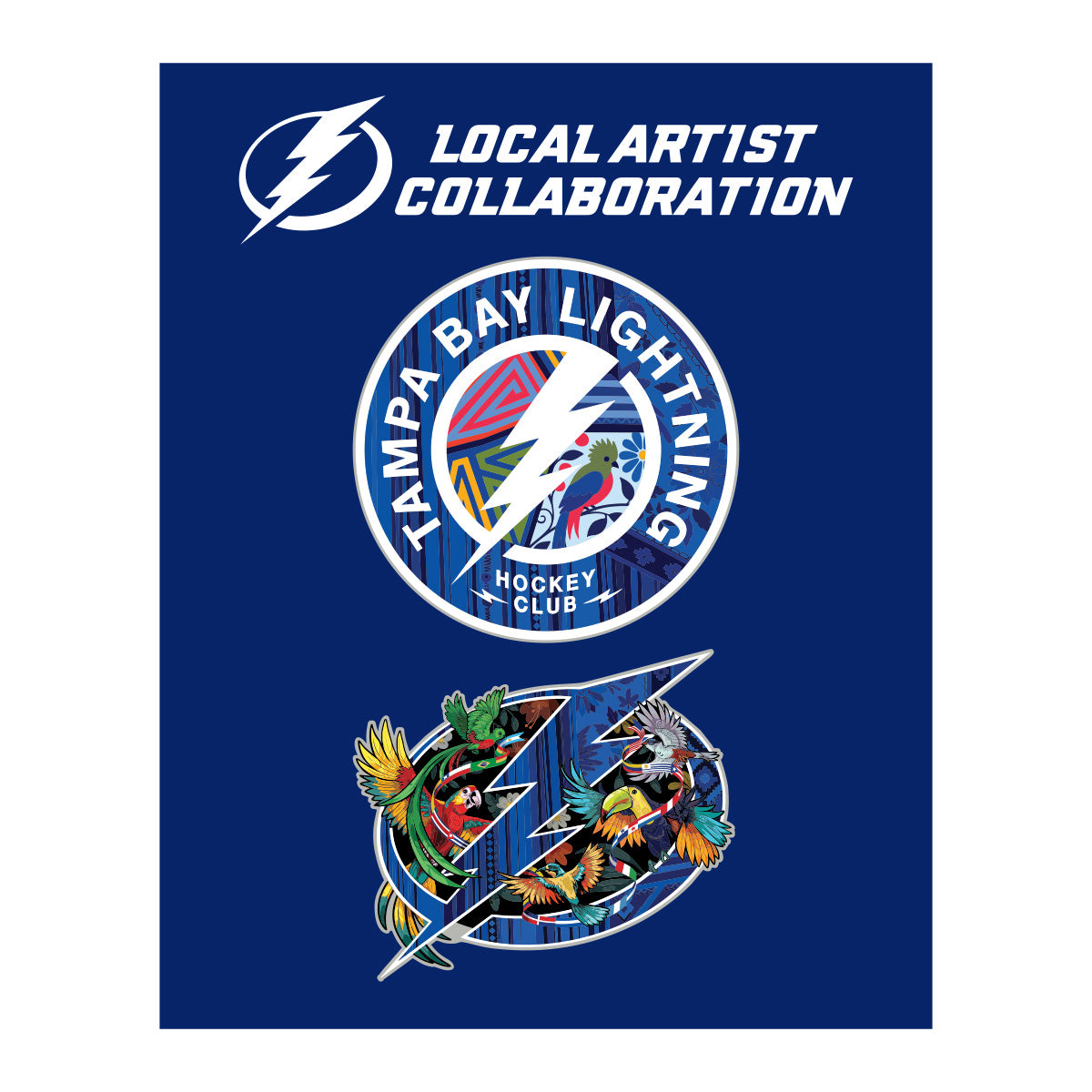 Tampa Bay Lightning Noche Latina Jumbo 2-Pin Pack