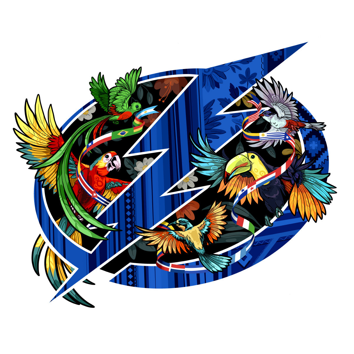 Tampa Bay Lightning Noche Latina Sticker