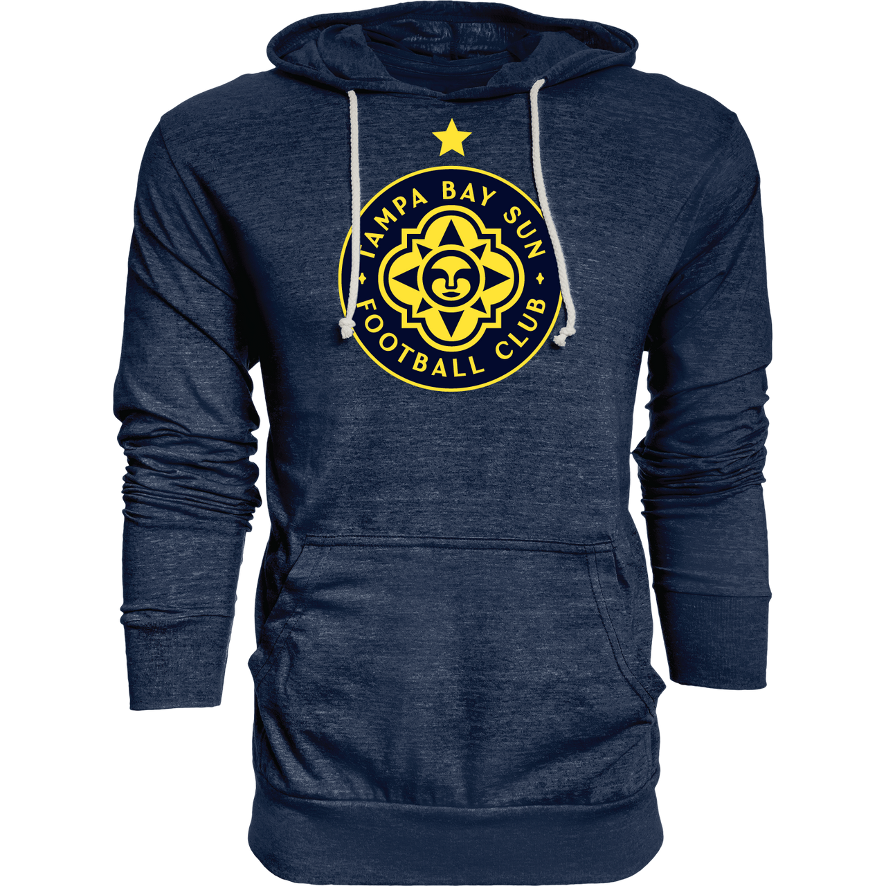 Unisex Tampa Bay Sun FC Navy Tri-blend Long Sleeve Hooded Tee