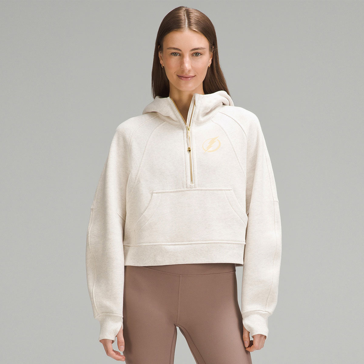 Women's Tampa Bay Lightning lululemon Bone Half Zip Funnel Neck Scuba