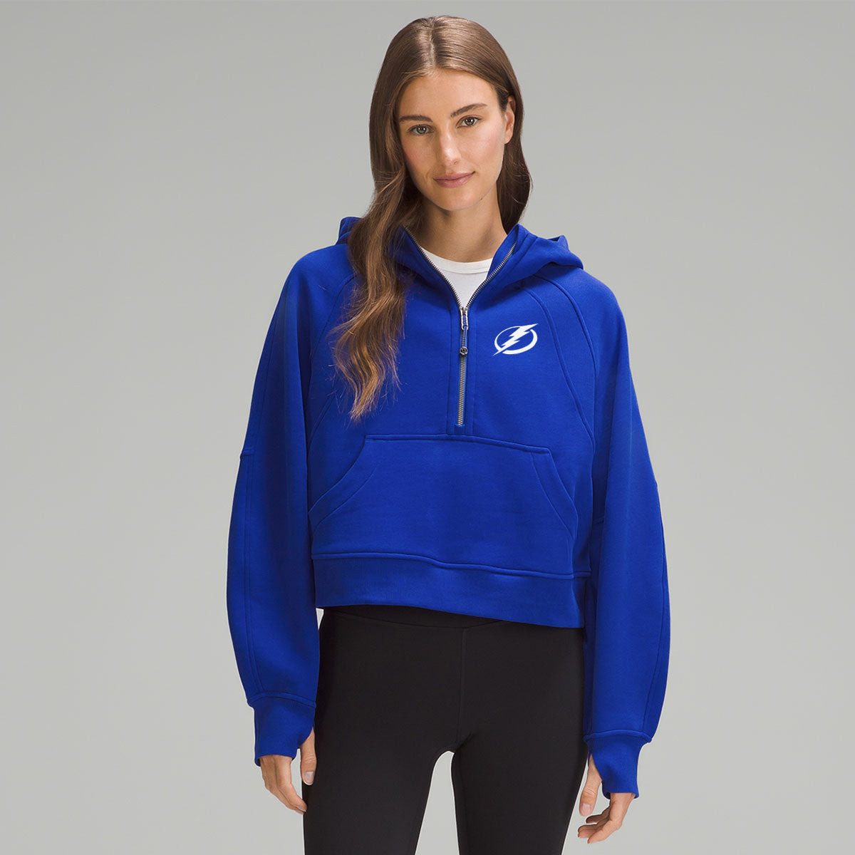 Women's Tampa Bay Lightning lululemon Scuba Cobalt Oversized 1/2 Zip Hoodie