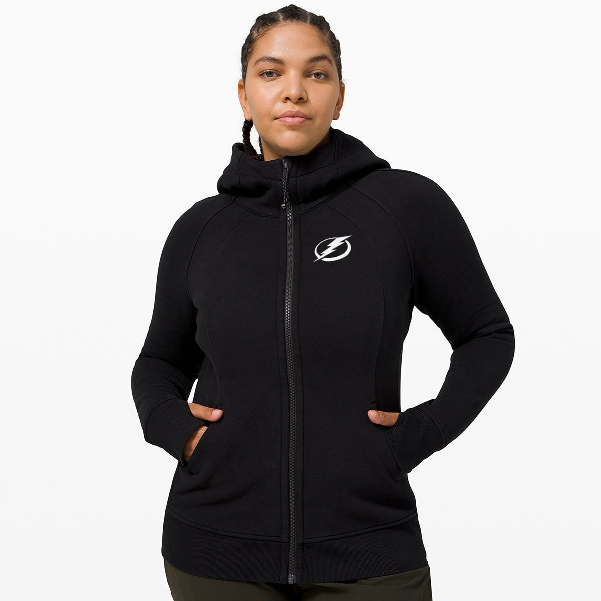 Women's Tampa Bay Lightning lululemon Black Scuba Full Zip Hoodie