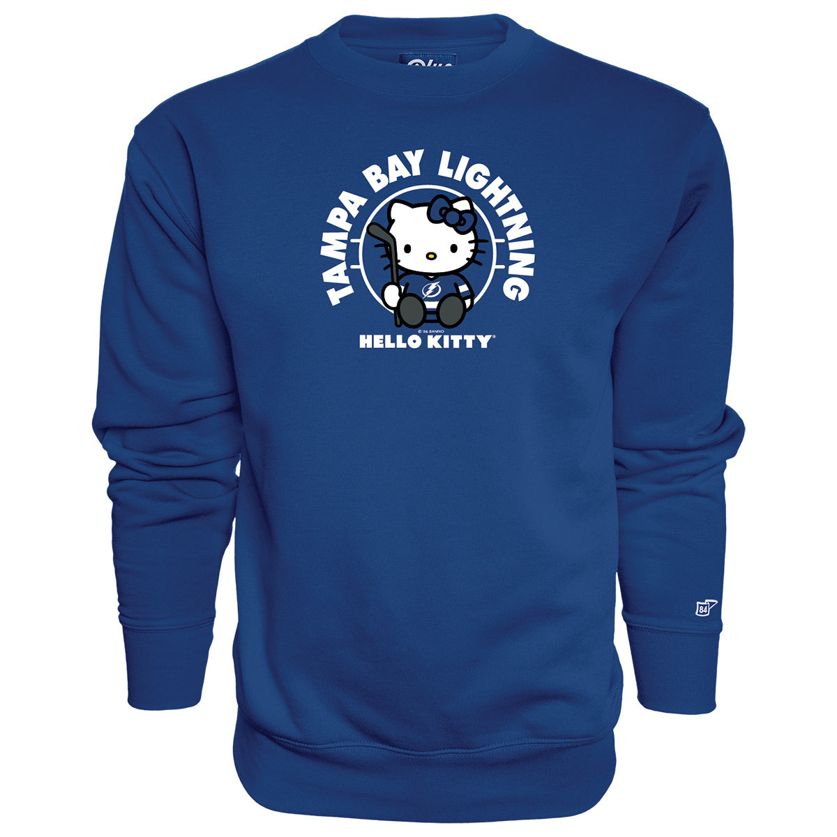 Unisex Tampa Bay Lightning Hello Kitty Royal Blue Crew Neck Sweatshirt