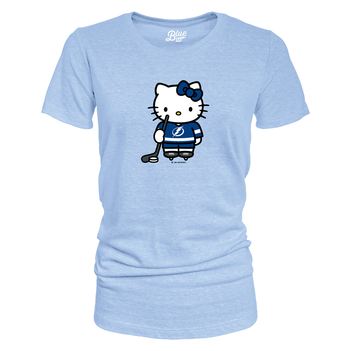 Women's Tampa Bay Lightning Hello Kitty Blue Line Tri-blend Tee