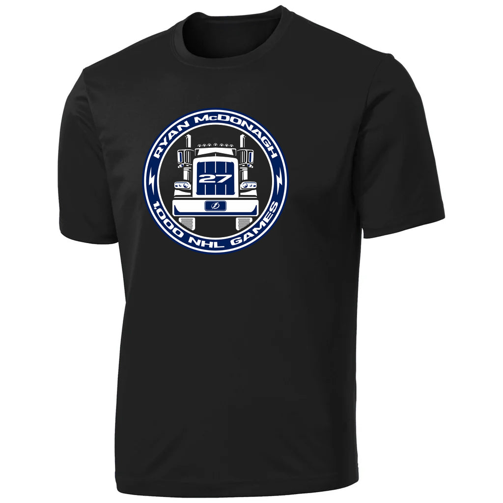 Tampa Bay Lightning Ryan McDonagh 1000 Games Performance Tee