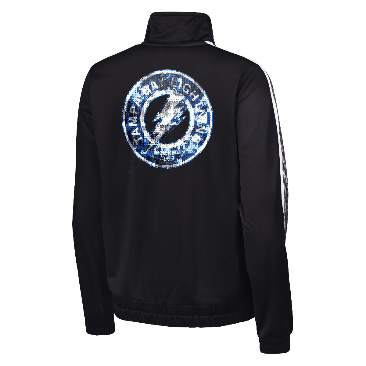 Women's Tampa Bay Lightning Third Jersey Sequin Logo Track Jacket