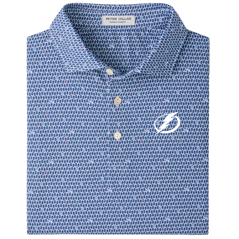 Men's Tampa Bay Lightning Peter Millar On The Half Shell Polo