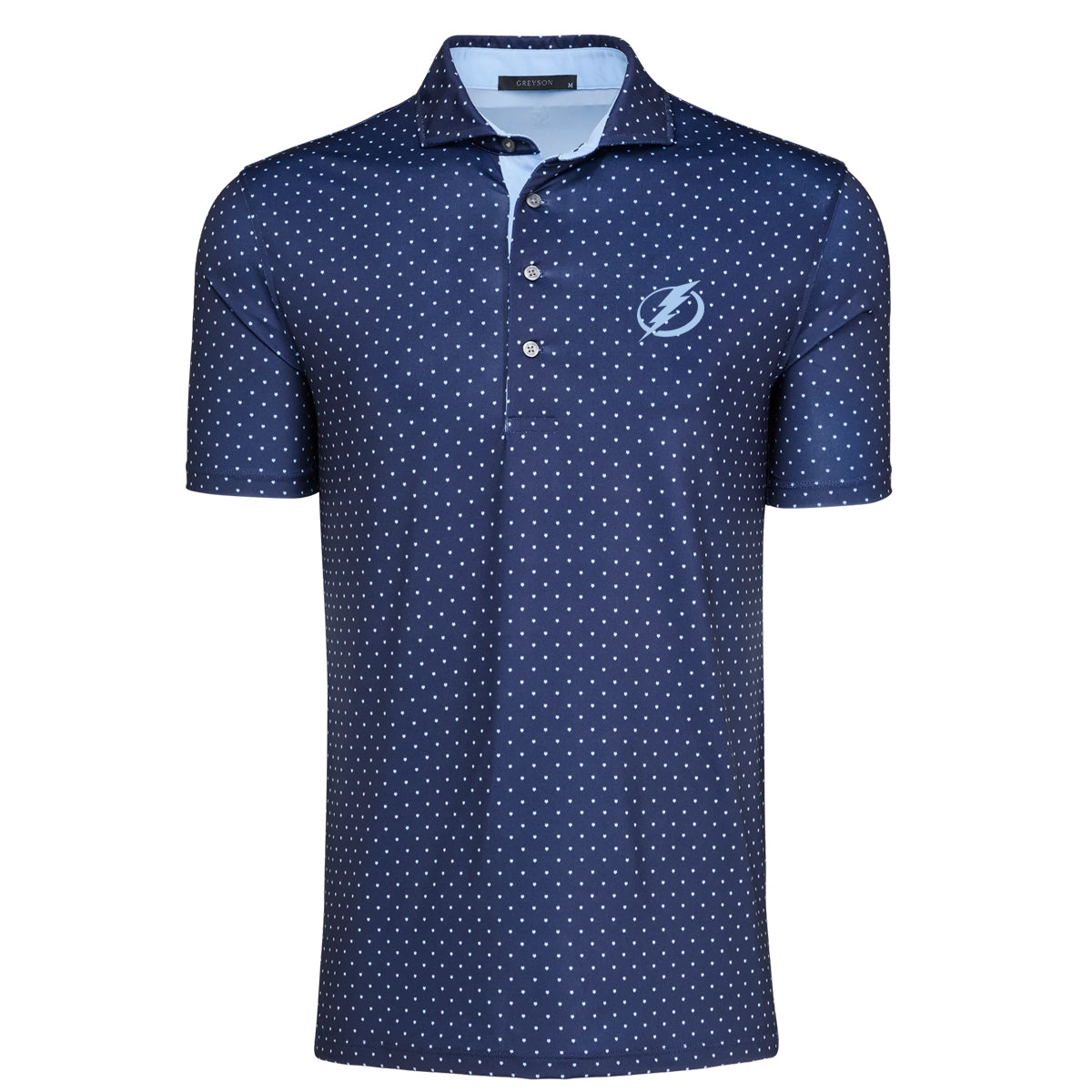 Men's Tampa Bay Lighting Greyson Pack Dots Dark Blue Polo