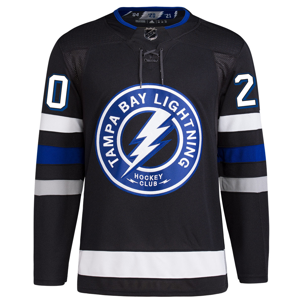 Men's Tampa Bay Lightning '47 Blue Shoulder Patch Logo Scrum Tee