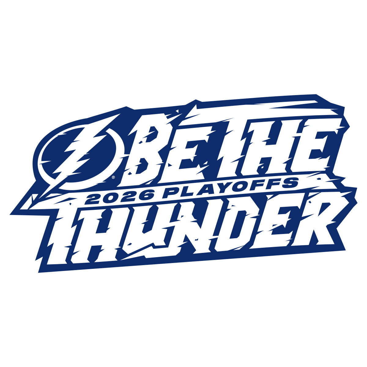 Tampa Bay Lightning 2026 Playoffs Be The Thunder Sticker