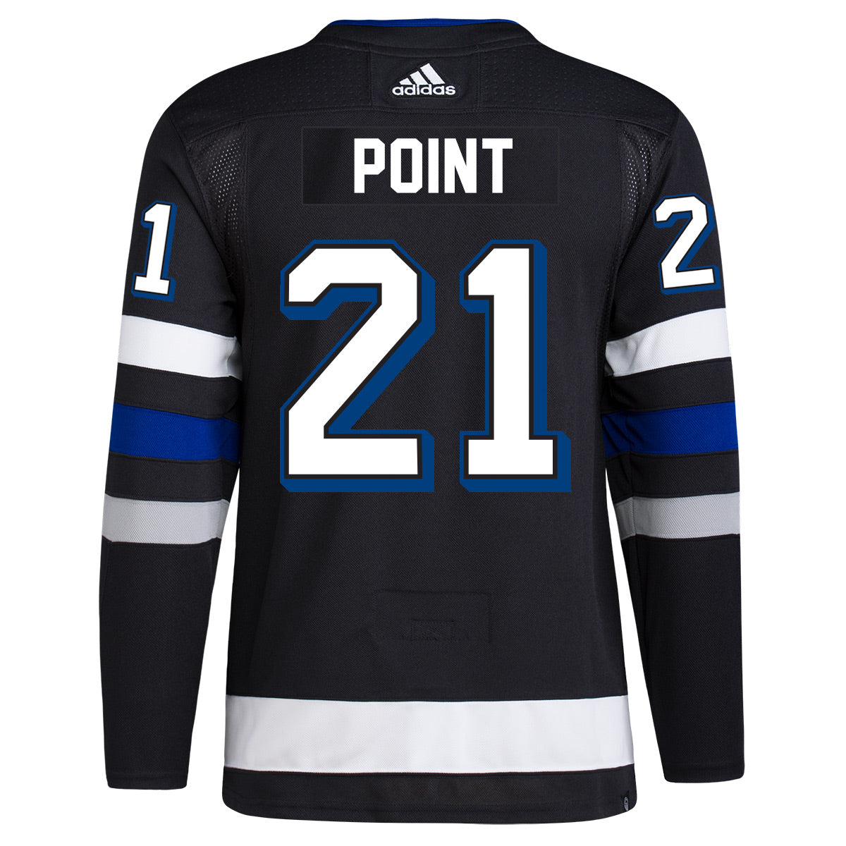 Adidas Tampa Bay Lightning No21 Brayden Point Black Alternate Authentic Stitched NHL Jersey