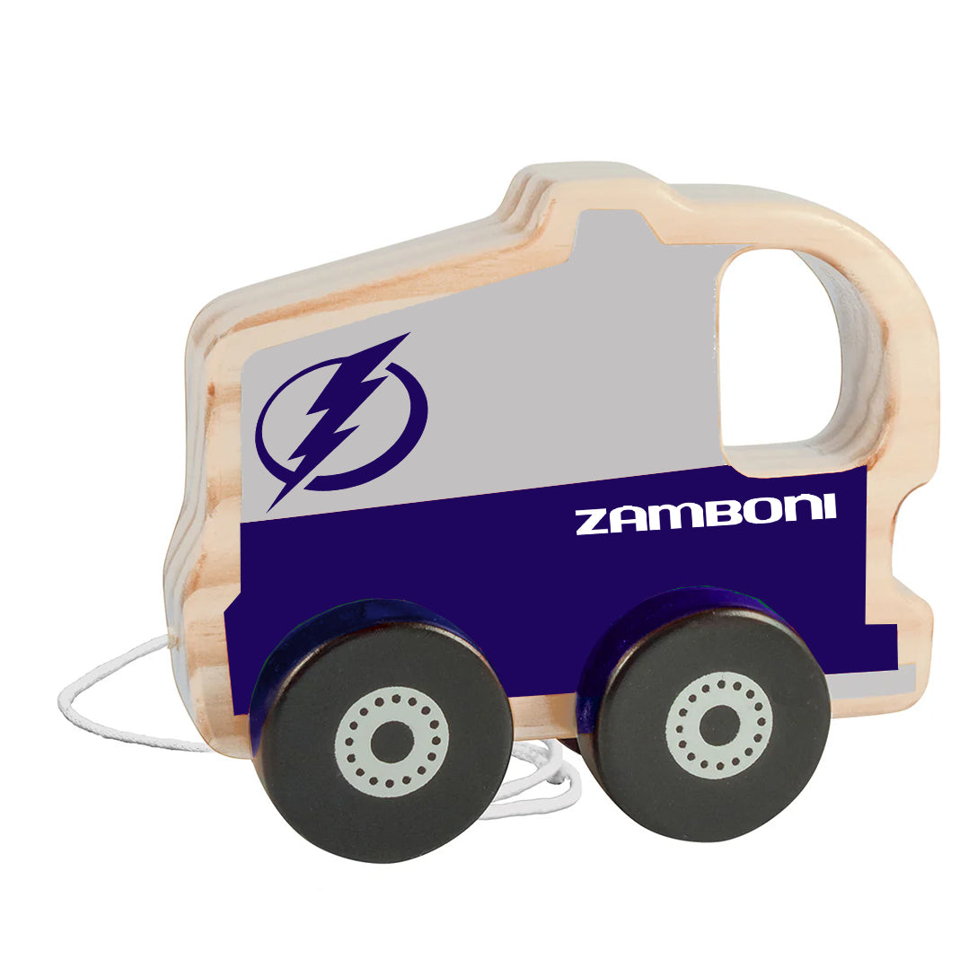 Tampa Bay Lightning Push & Pull Wooden Zamboni Baby Toy