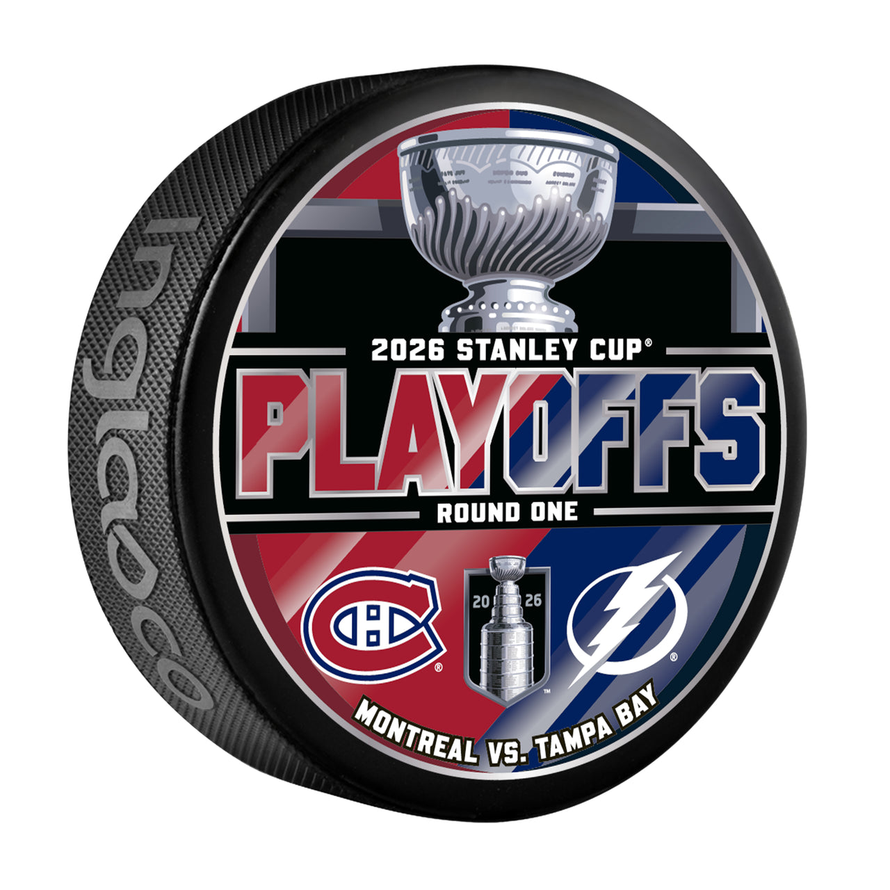Tampa Bay Lightning 2026 Playoffs Lightning vs. Canadiens Round 1 Match-up Puck