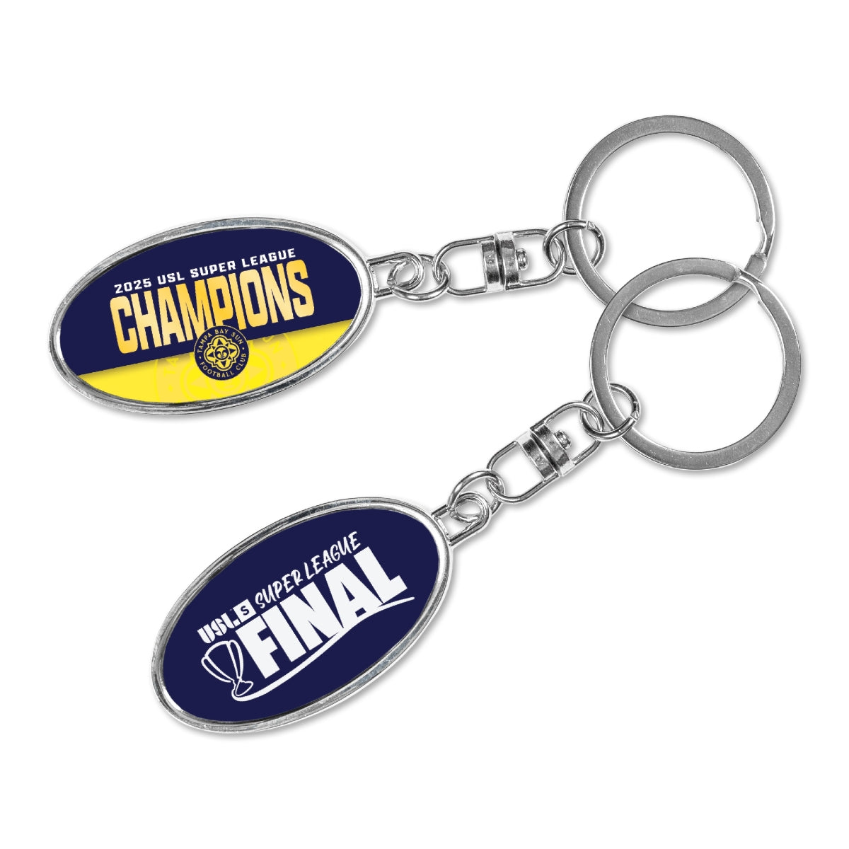 Tampa Bay Sun FC USL Super League 2025 Champions Spinner Keychain