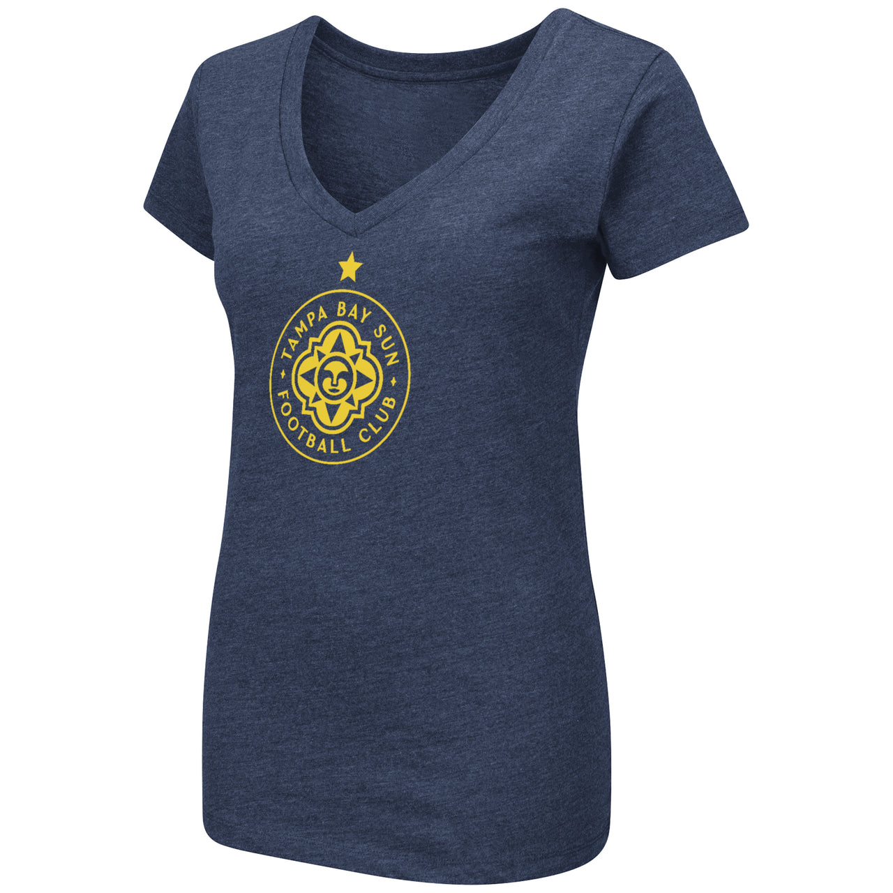 Women's Tampa Bay Sun FC Navy V-Neck Tee