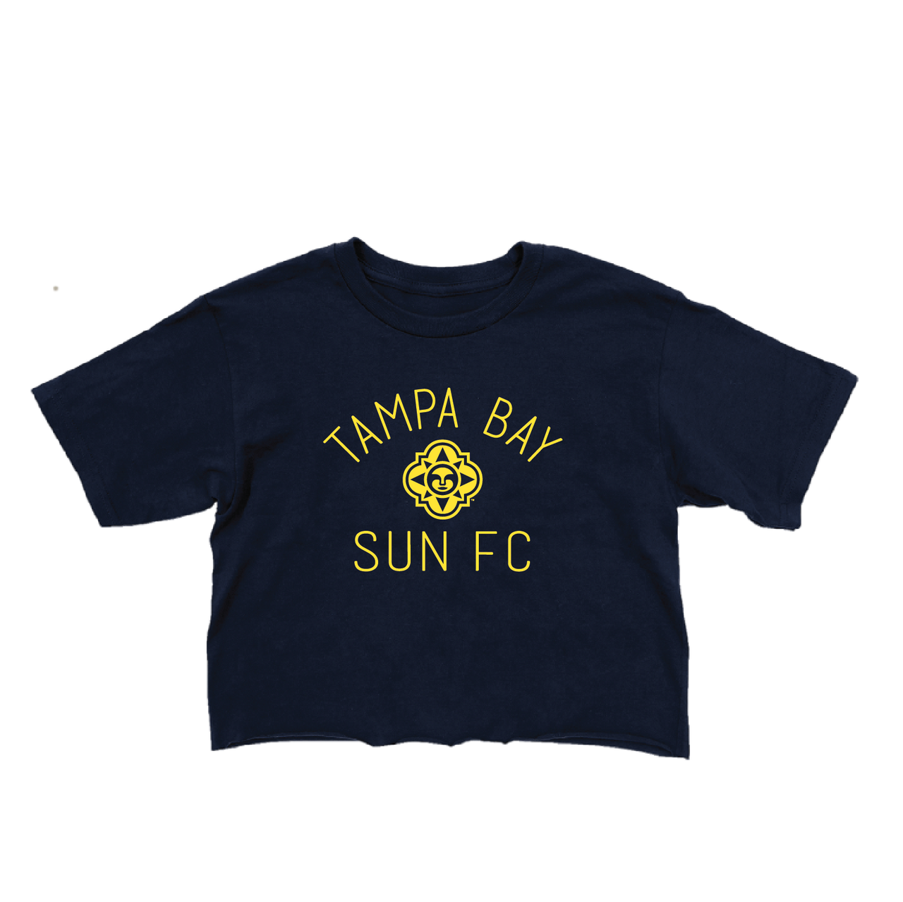 Women's Tampa Bay Sun FC Tamarac Navy Crop Tee