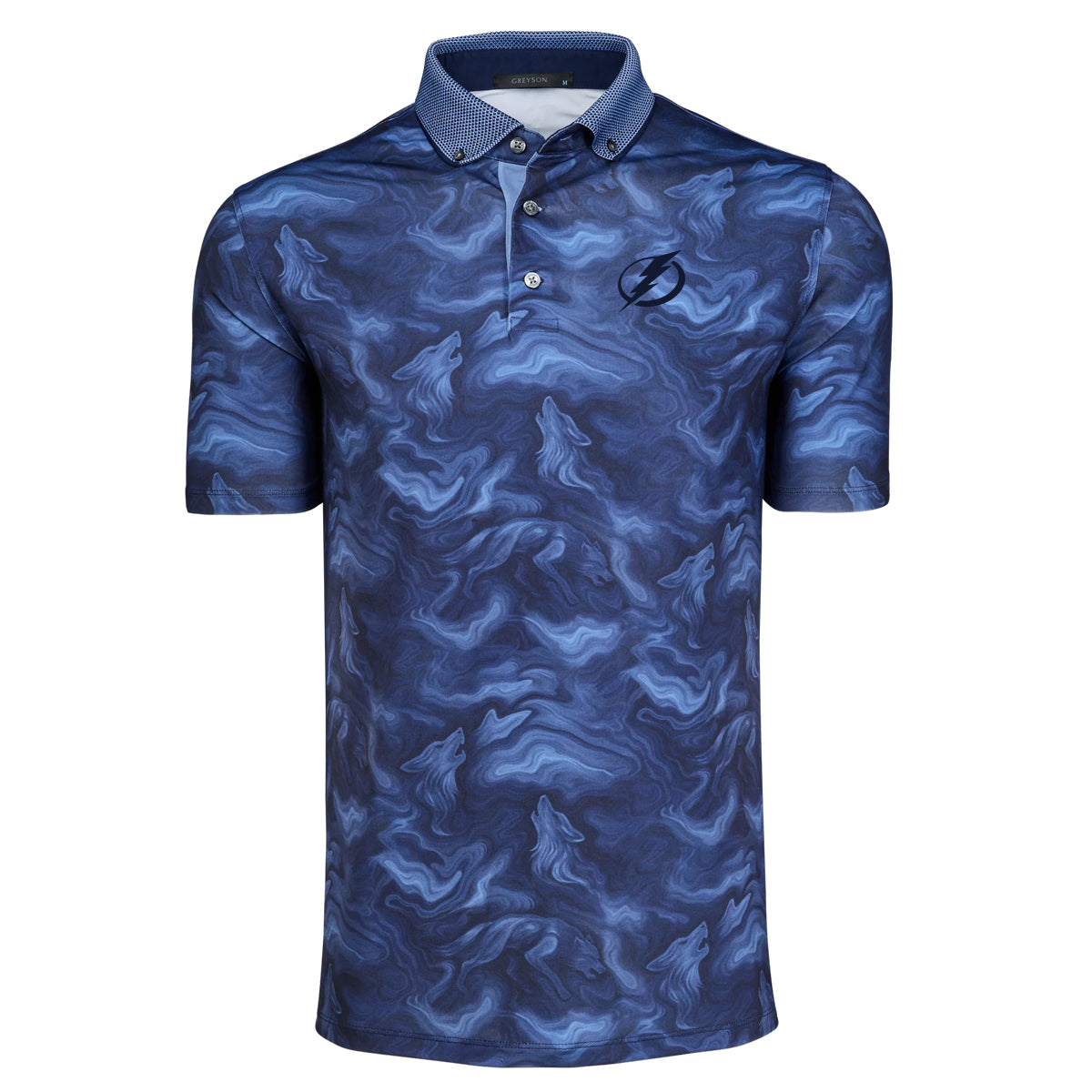 Men's Tampa Bay Lighting Greyson Smoke In The Den Blue Polo
