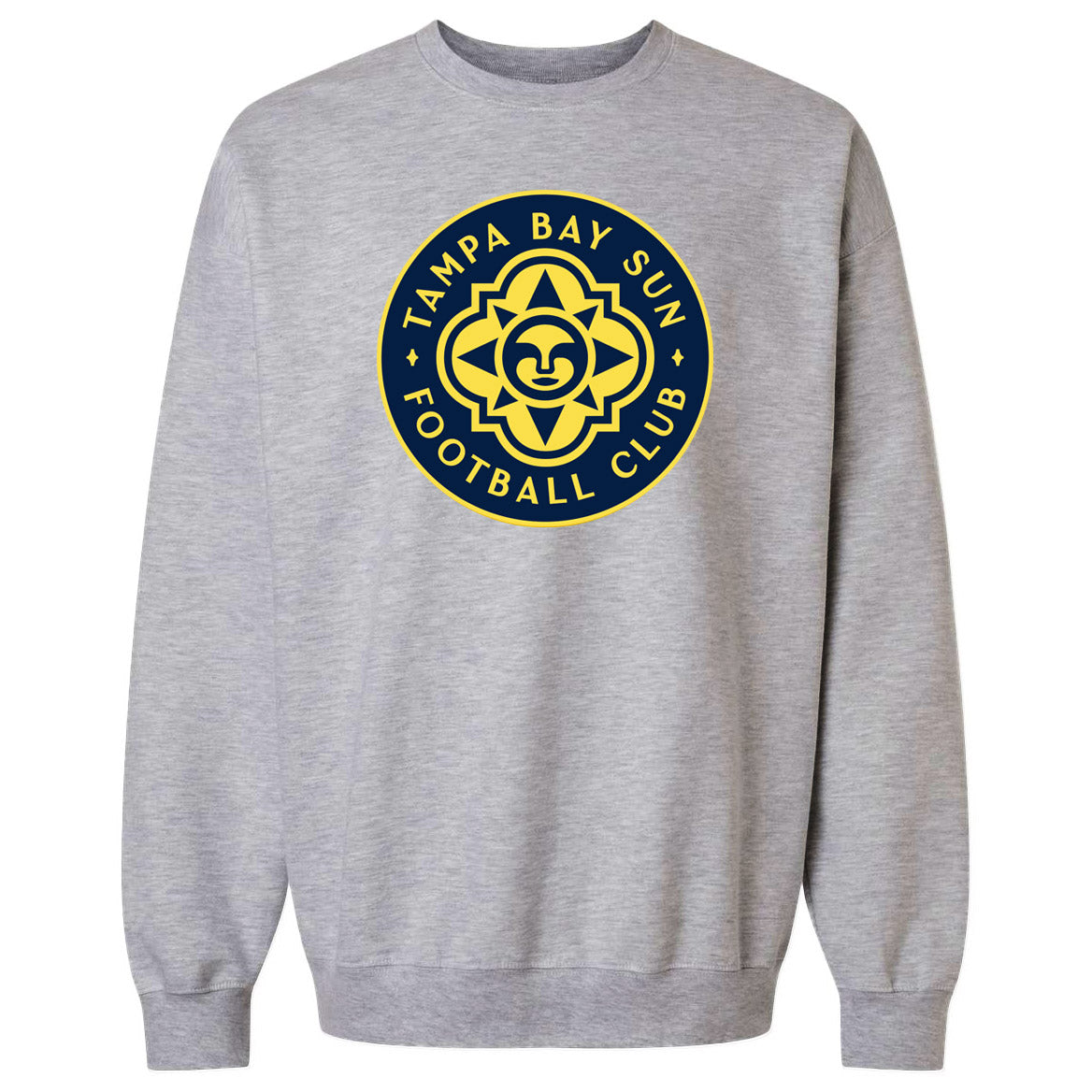 Unisex Tampa Bay Sun FC Grey Fleece Pullover Crew