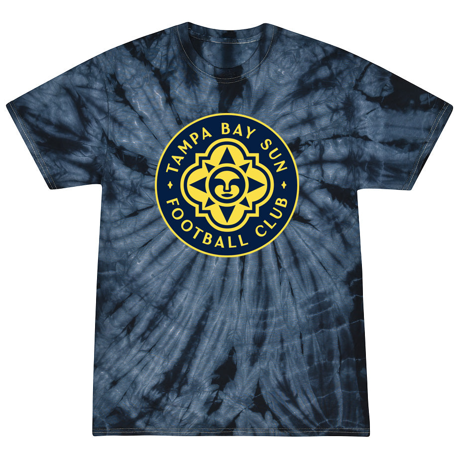 Unisex Tampa Bay Sun FC Navy Tie-Dye Tee