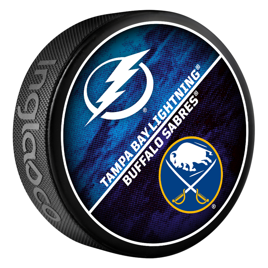 Tampa Bay Lightning 2023-24 Limited Edition Match-up Puck vs Buffalo Sabres