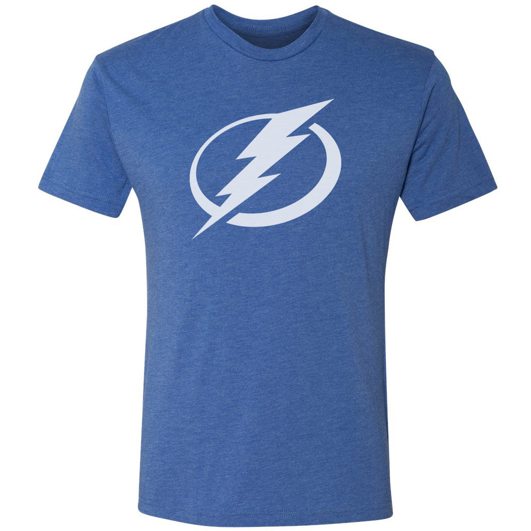 Men's Tampa Bay Lightning Tri-Blend Logo T-shirt