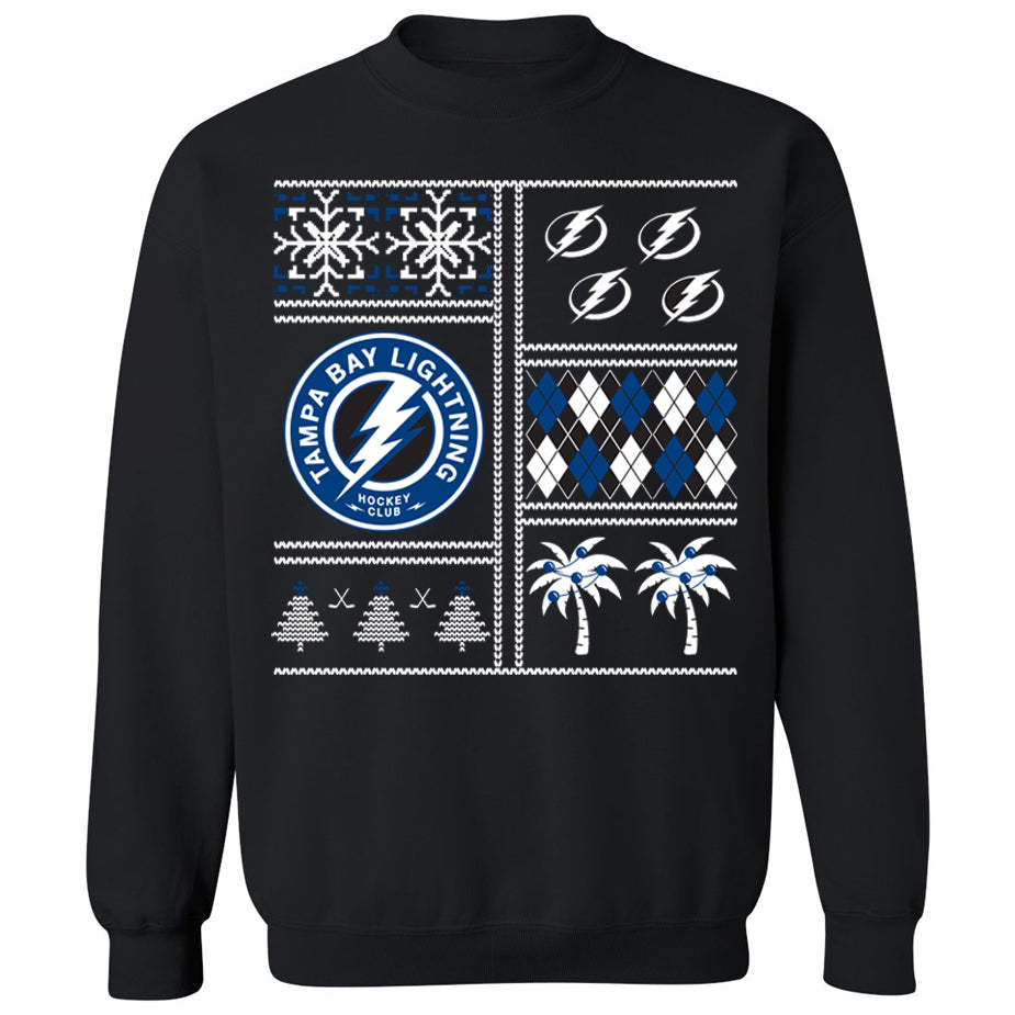 Tampa Bay Lightning Holiday Pack with Ugly Sweater Crewneck Sweatshirt