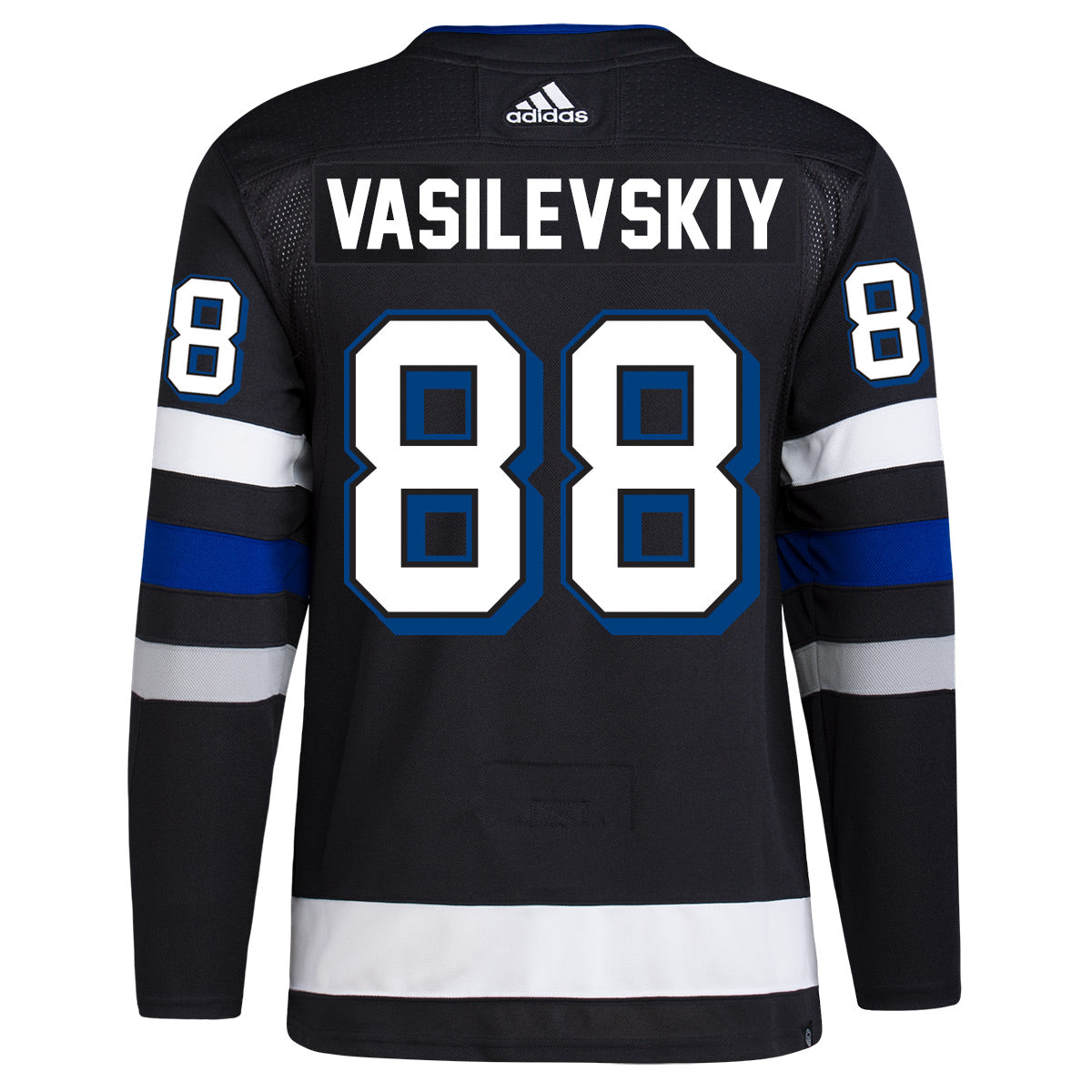 Adidas Tampa Bay Lightning No88 Andrei Vasilevskiy White Road Authentic 2020 Stanley Cup Champions Stitched NHL Jersey