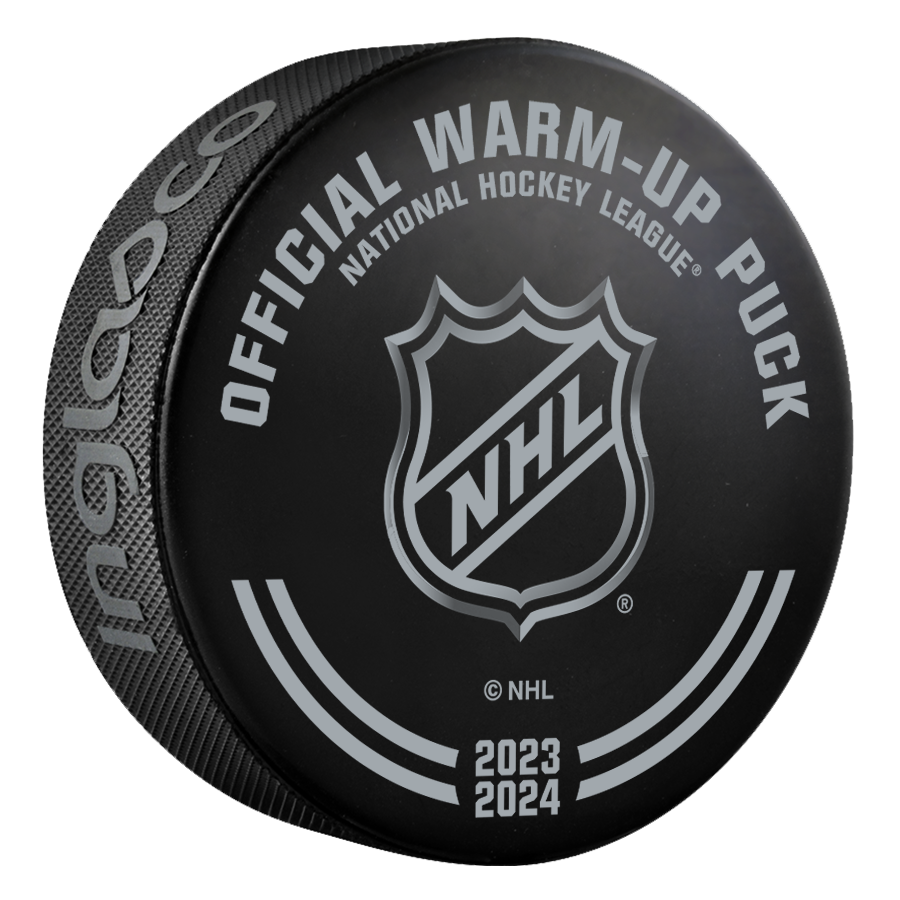 Tampa Bay Lightning 2023-24 Warmup-used Puck (12-4-2023) - Hedman's 1000th Game