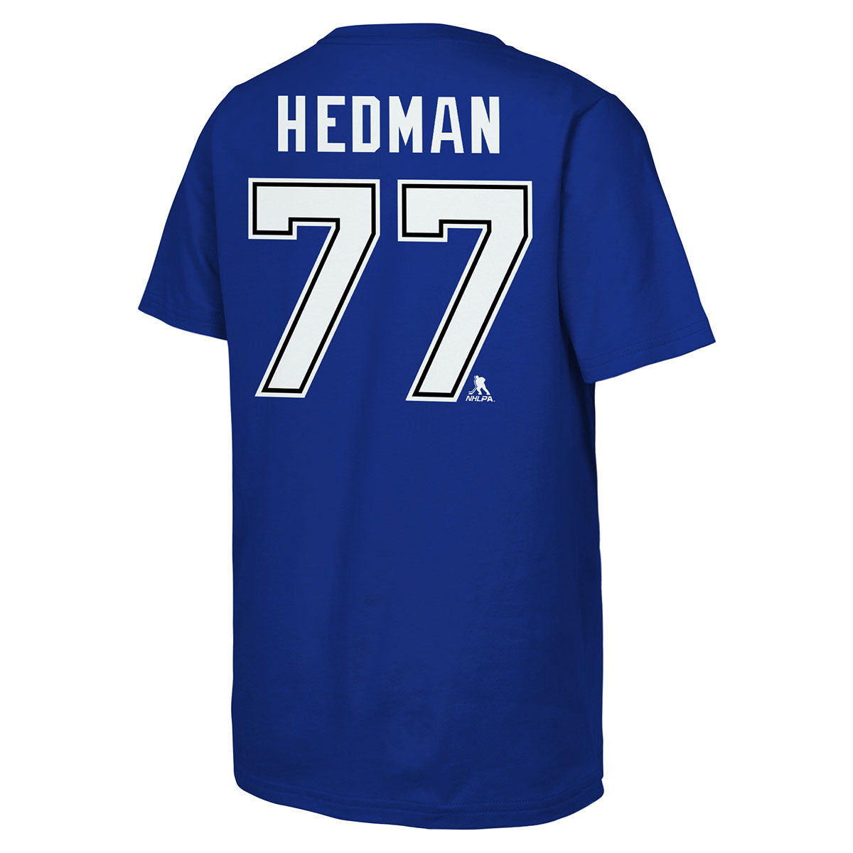 Youth Tampa Bay Lightning Victor Hedman Performance Name & Number Blue Tee