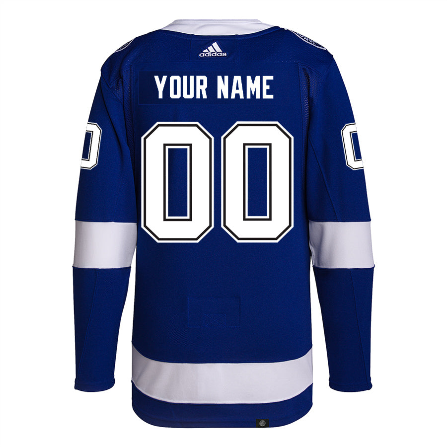 PERSONALIZED Tampa Bay Lightning adidas ADIZERO Authentic Home Jersey