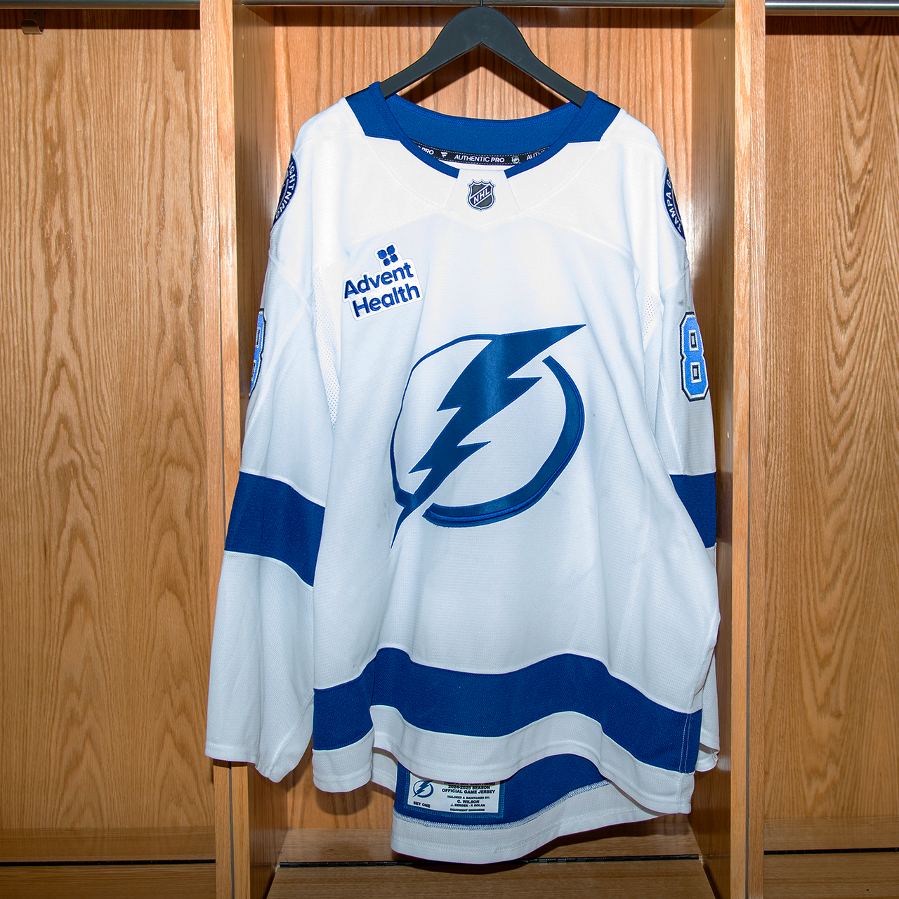 Andrei Vasilevskiy Tampa Bay Lightning Game Worn Jersey 2024-2025 WHITE AWAY JERSEY SET #1